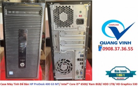 [HCM]Case Máy Tính Để Bàn HP ProDesk 400 G3 MT/ Intel® Core i5® 6500/ Ram 8GB/ SSD 256/ HD Graphics 530/ BH 013THÁNG