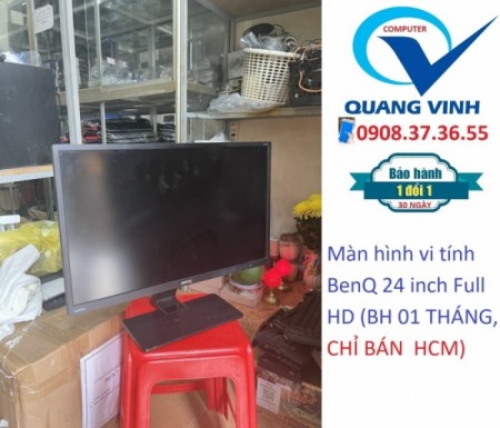 [HCM]Màn hình vi tính BenQ 24 inch Full HD (BH 01 THÁNG, CHỈ BÁN  HCM)